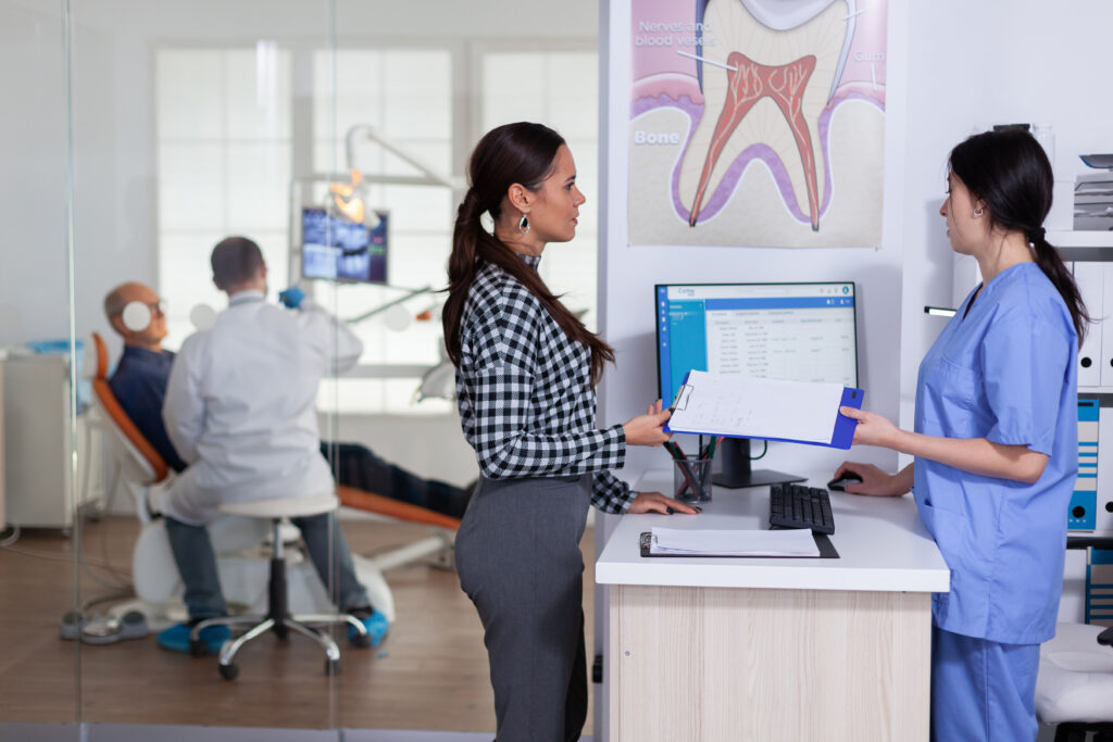 patient care equipment at dental office