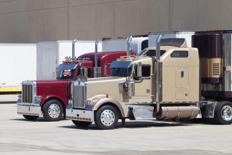 two sleeper trucks