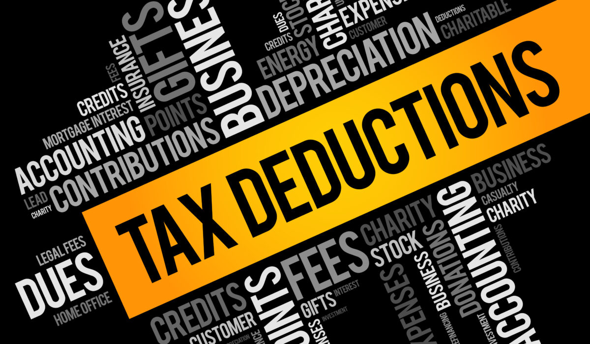 Tax Deductions word cloud
