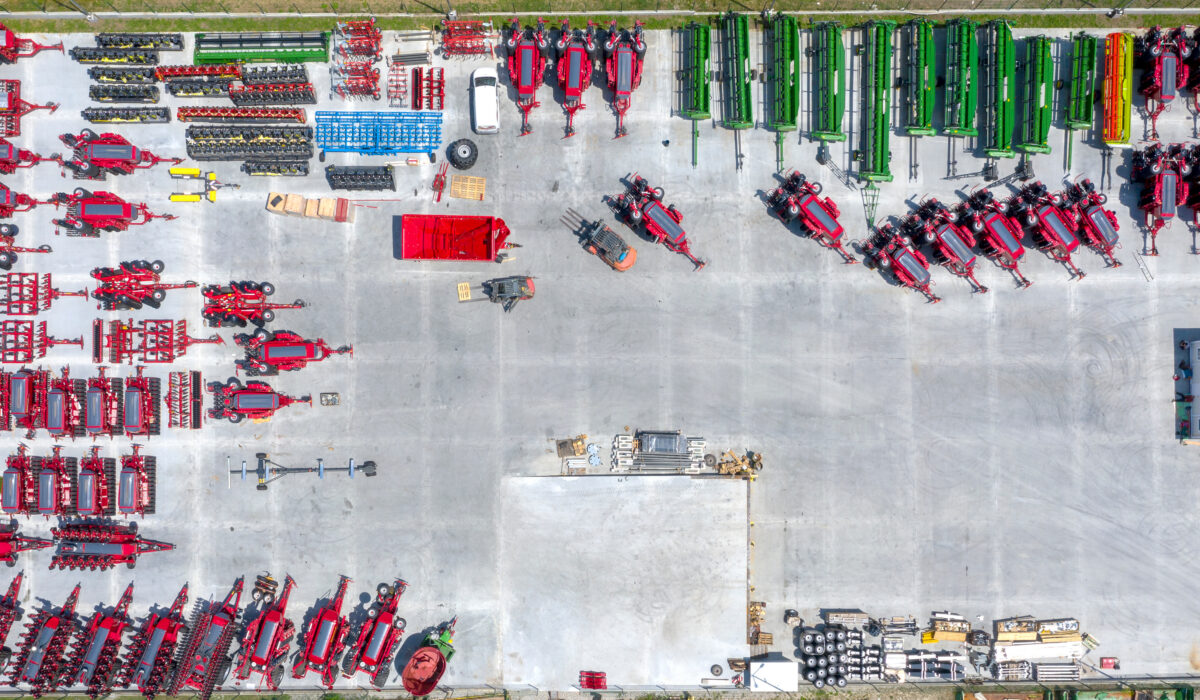 Aerial view at auction