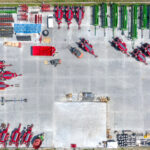 Aerial view at auction