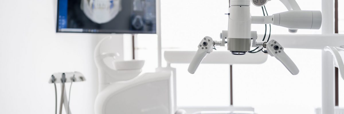 Dental chair and other accessories during Modern dental practice dentist xray equipment